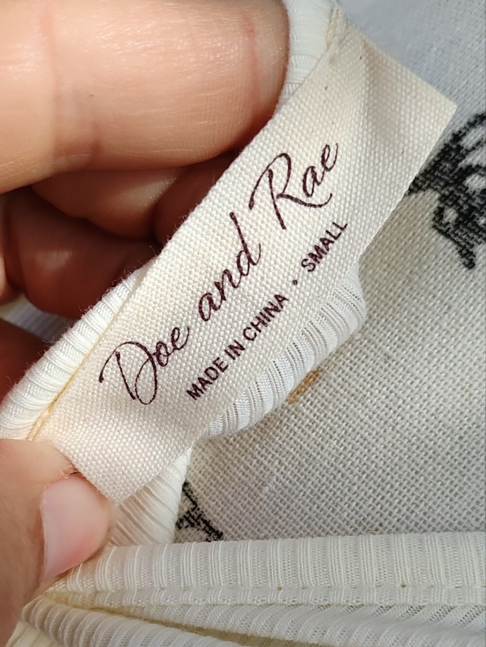 Doe & Rae Ivory Stud-Trim Ribbed Tank NWOT Size Small - Picture 5 of 5